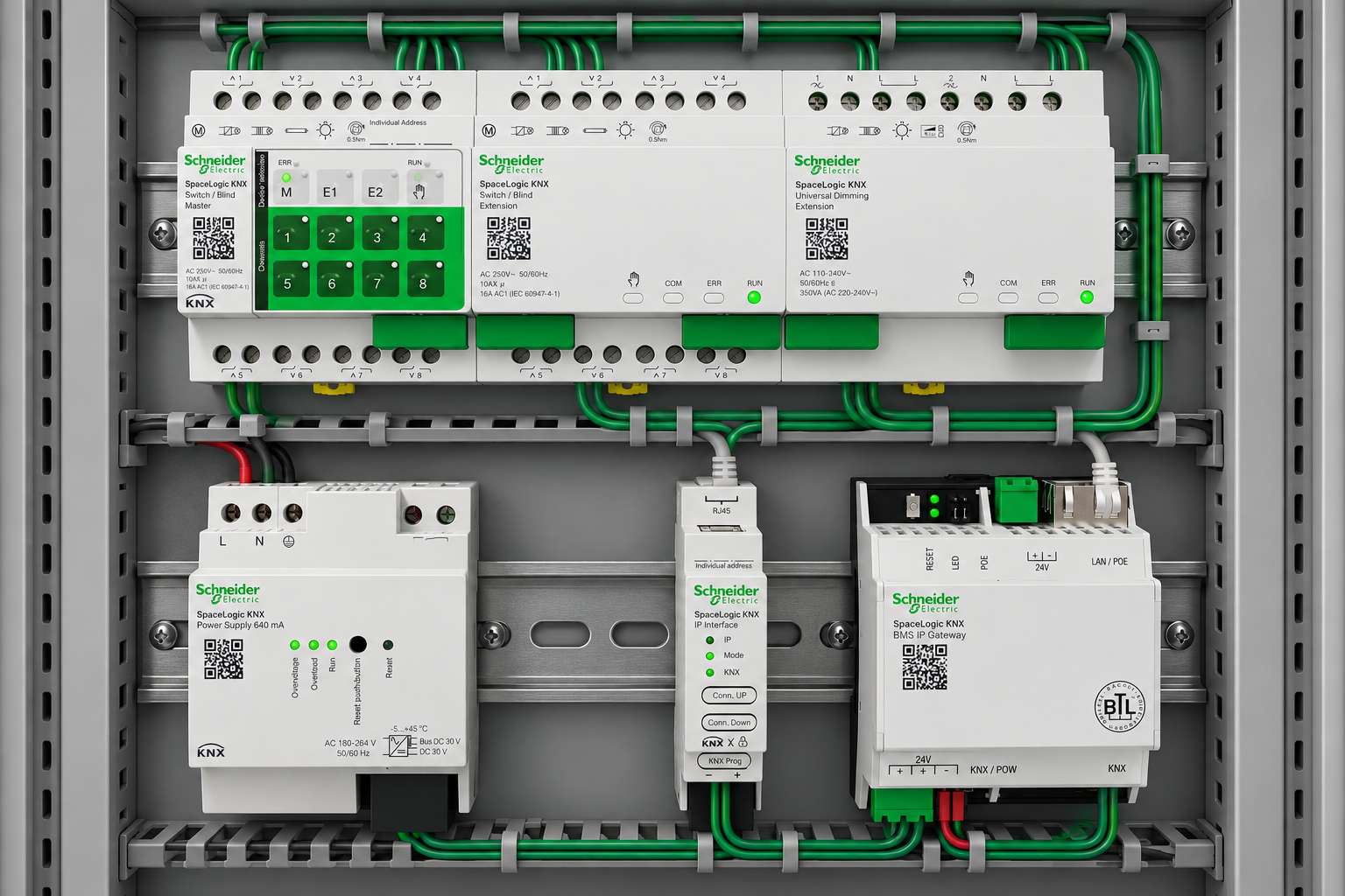 Tablou cu module de automatizare BMS